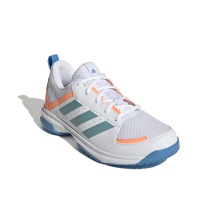 adidas Hallen-Indoorschuhe Ligra 7 weiss/blau/orange Damen